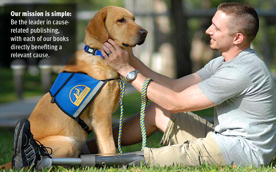 Young veteran with service dog