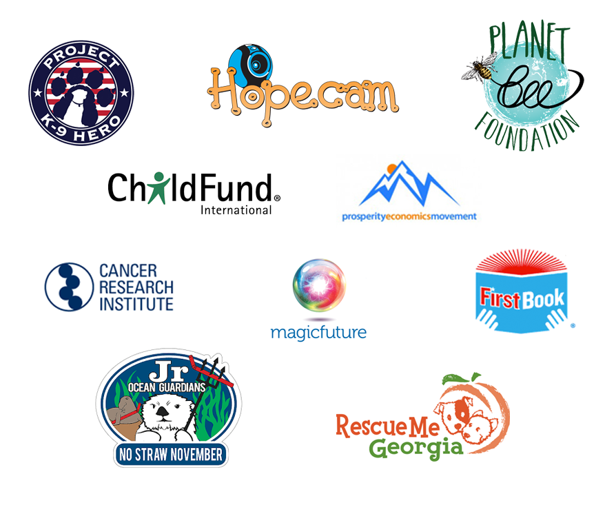 Logos of nonprofits that we have helped