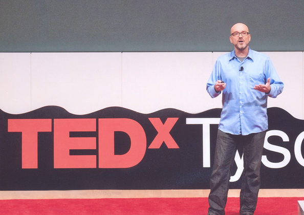 Social Motion Publishing founder Andrew Chapman giving his TEDx Talk